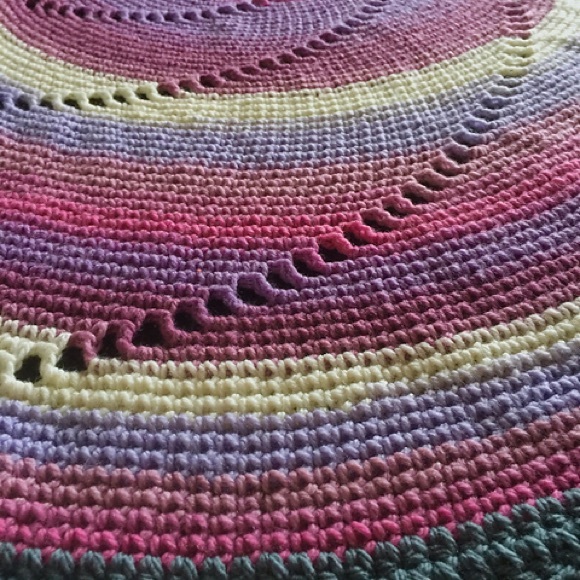 Artisan Accessories - Handmade shawl, wrap or baby blanket / afghan 💜💗